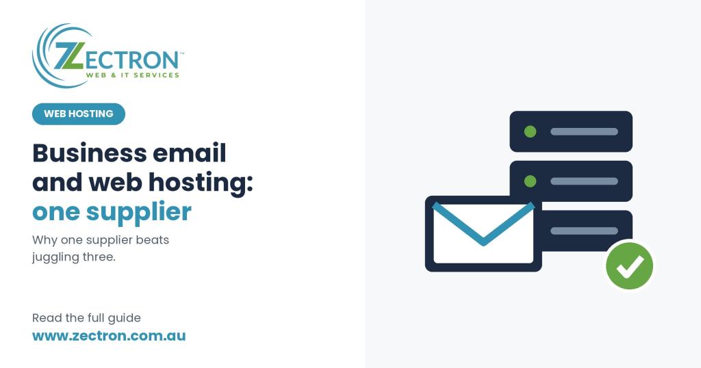 Business Email and Web Hosting: One Supplier Beats Three Business Email and Web Hosting: One Supplier Beats Three