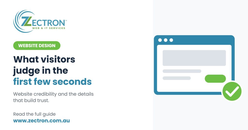 Website Credibility: What Visitors Judge in the First Few Seconds Website Credibility: What Visitors Judge in the First Few Seconds